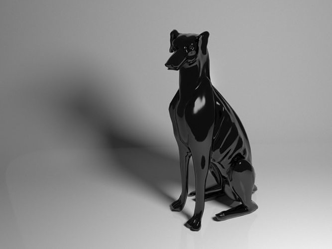 Dog sculpture 3D model