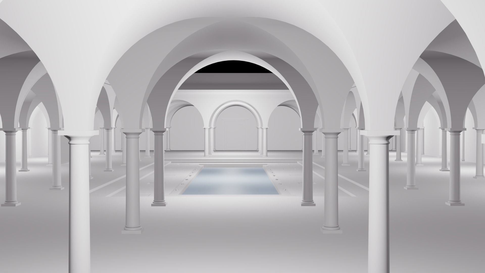 Romain atrium 3D model_3