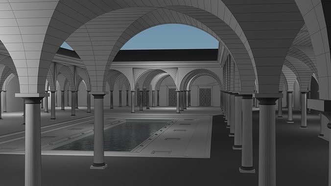 Romain atrium 3D model
