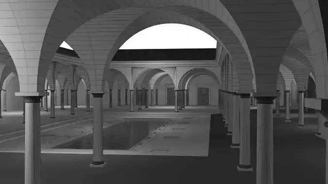 Romain atrium 3D model