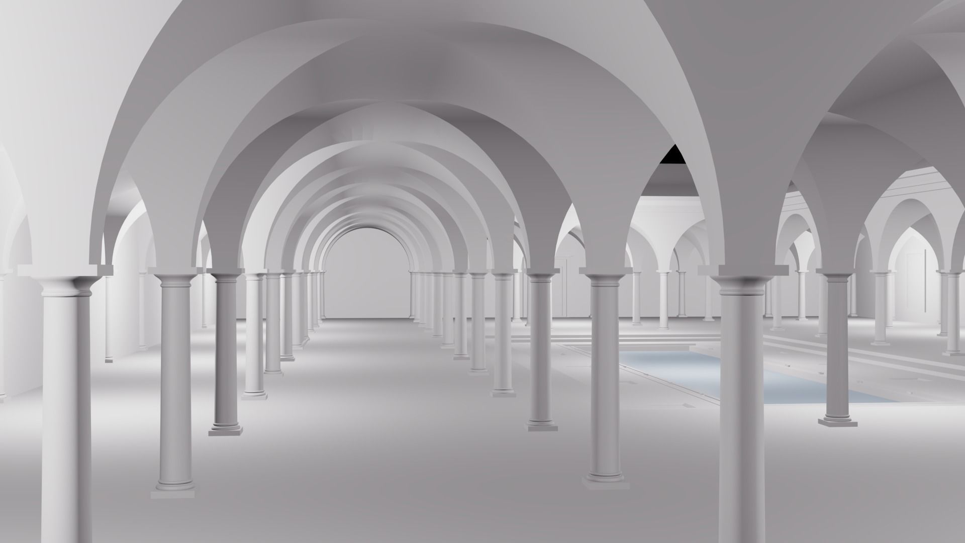 Romain atrium 3D model_2
