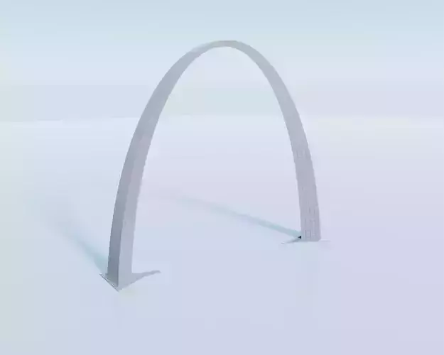 The Gateway Arch Low-poly 3D model