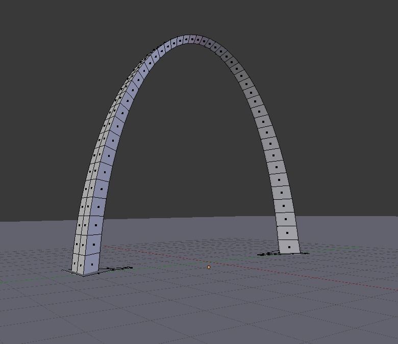 The Gateway Arch Low-poly 3D model_4