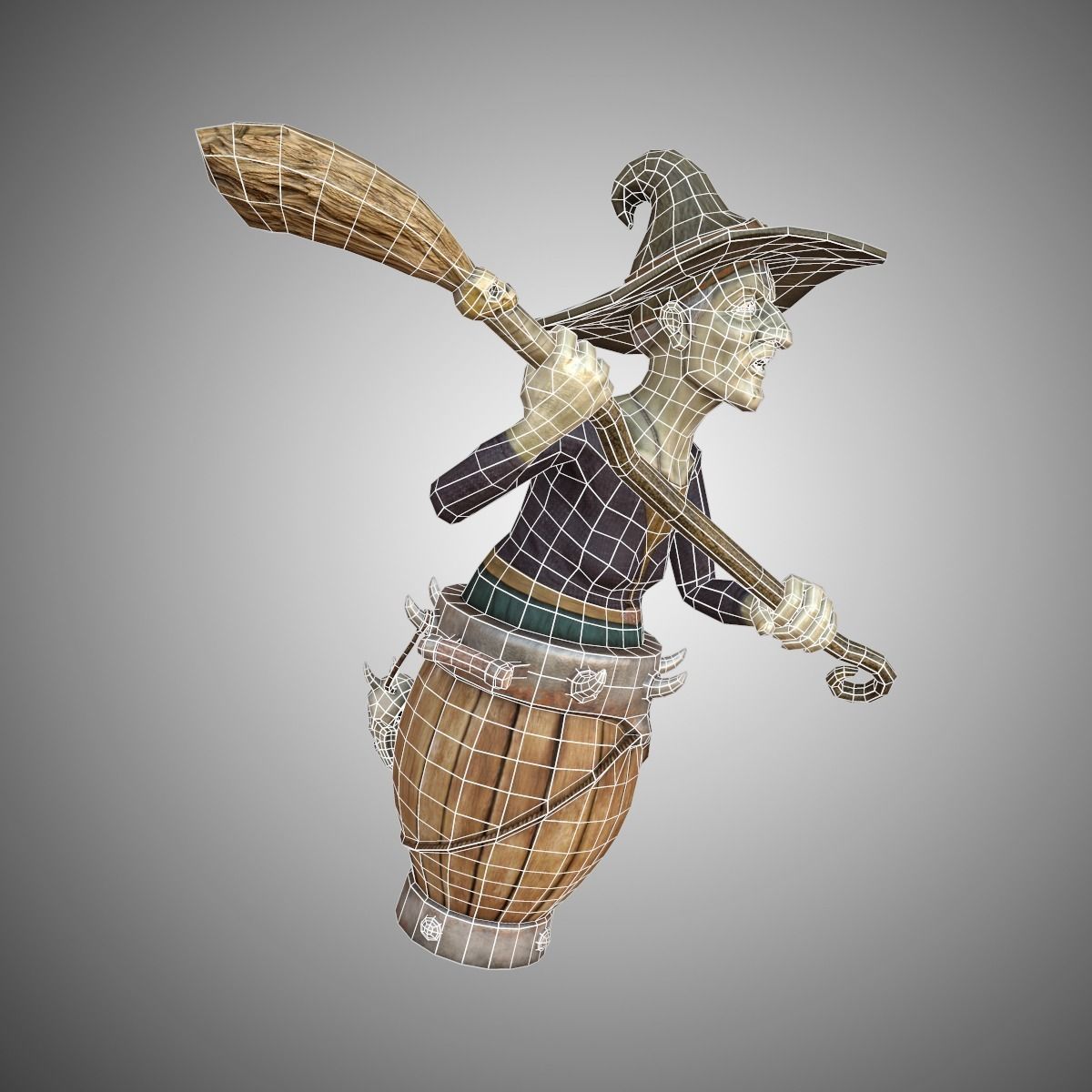 Wicked Witch Low-poly 3D model_7