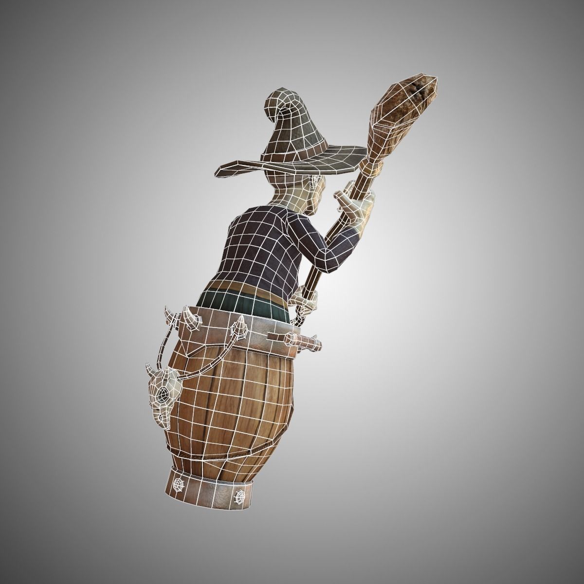 Wicked Witch Low-poly 3D model_8