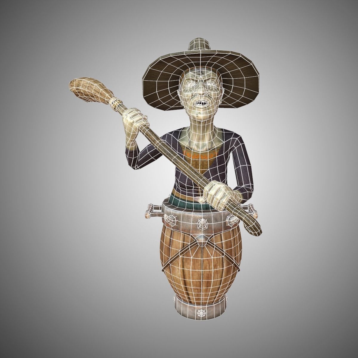 Wicked Witch Low-poly 3D model_4