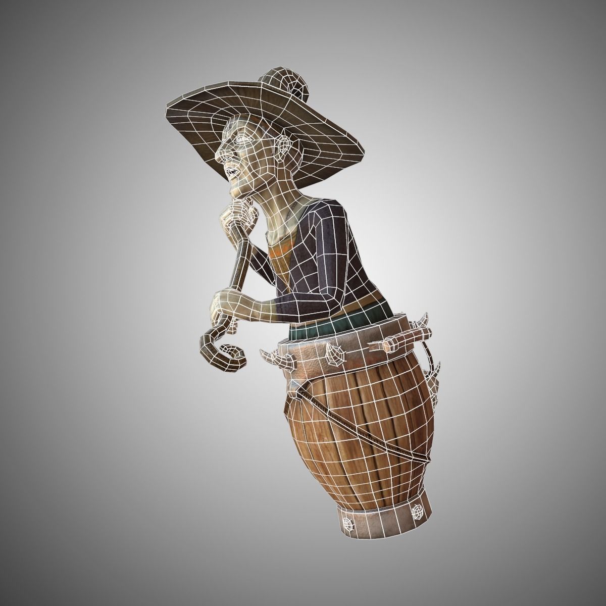Wicked Witch Low-poly 3D model_6