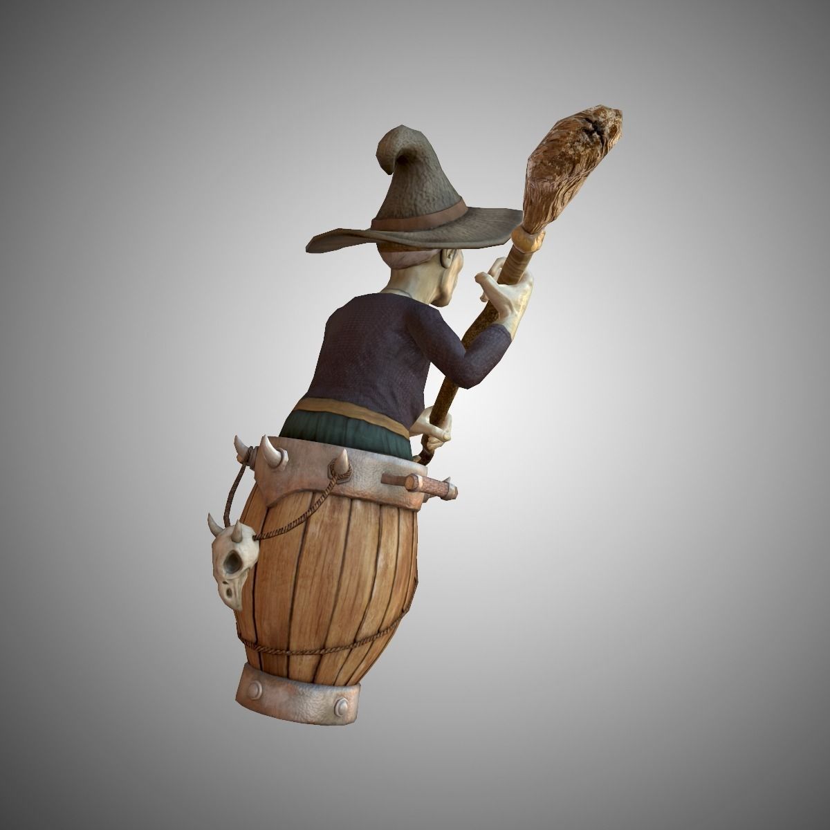 Wicked Witch Low-poly 3D model_9