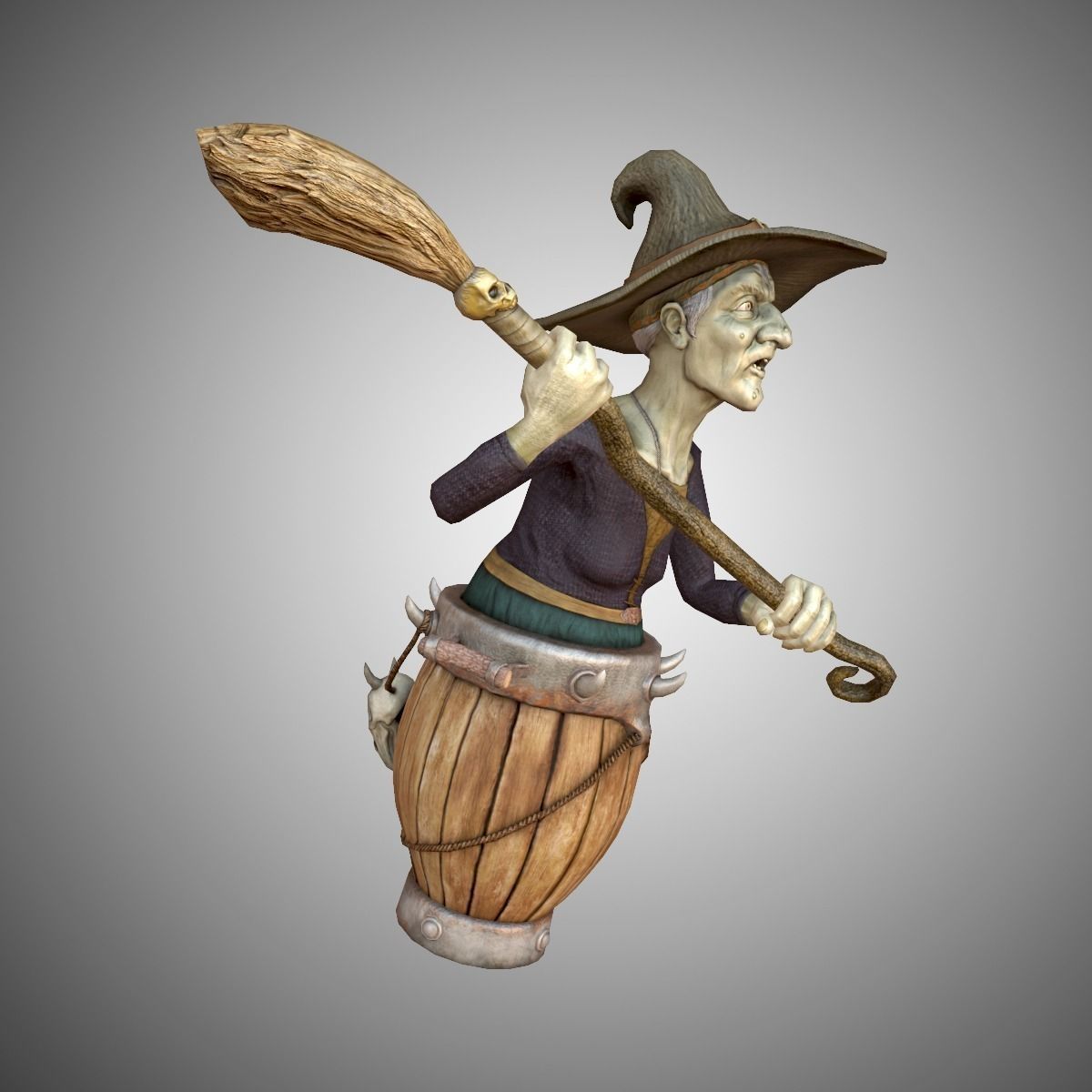 Wicked Witch Low-poly 3D model_5