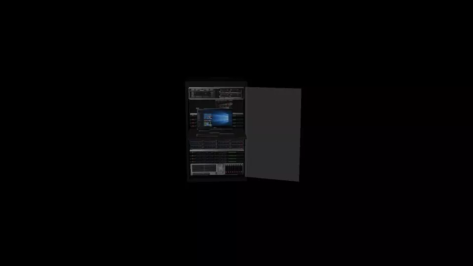 server rack Free low-poly 3D model