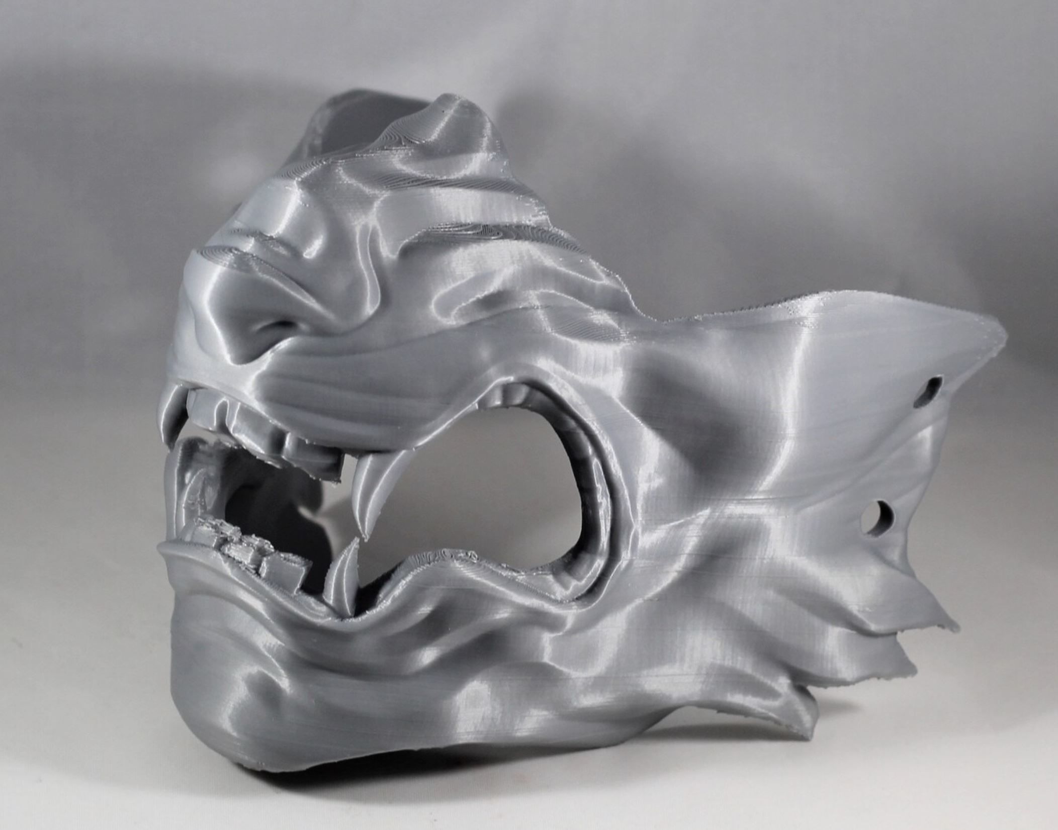 Wolf of Tsushima Mask - Ghost of Tsushima Oni Samurai Helmet 3D print model_3