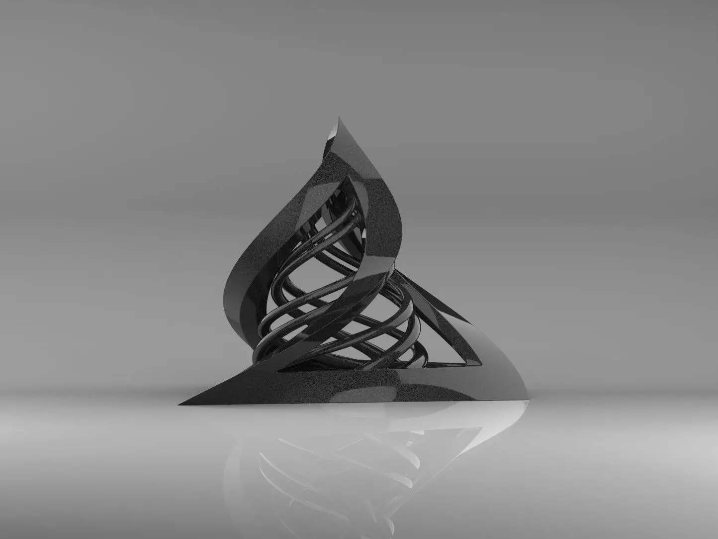 Twisted Tetrahedron 3D print model