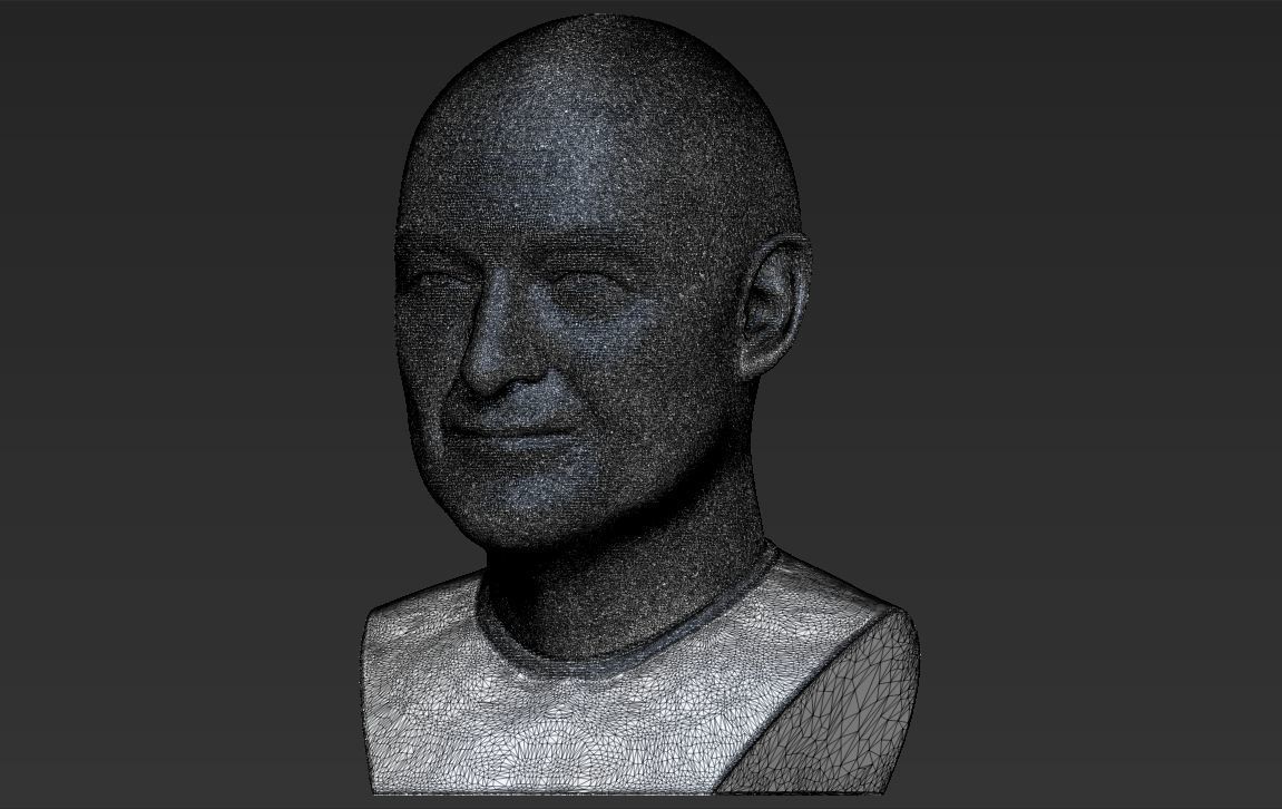 John Locke from Lost bust 3D printing ready stl obj formats 3D print model_30