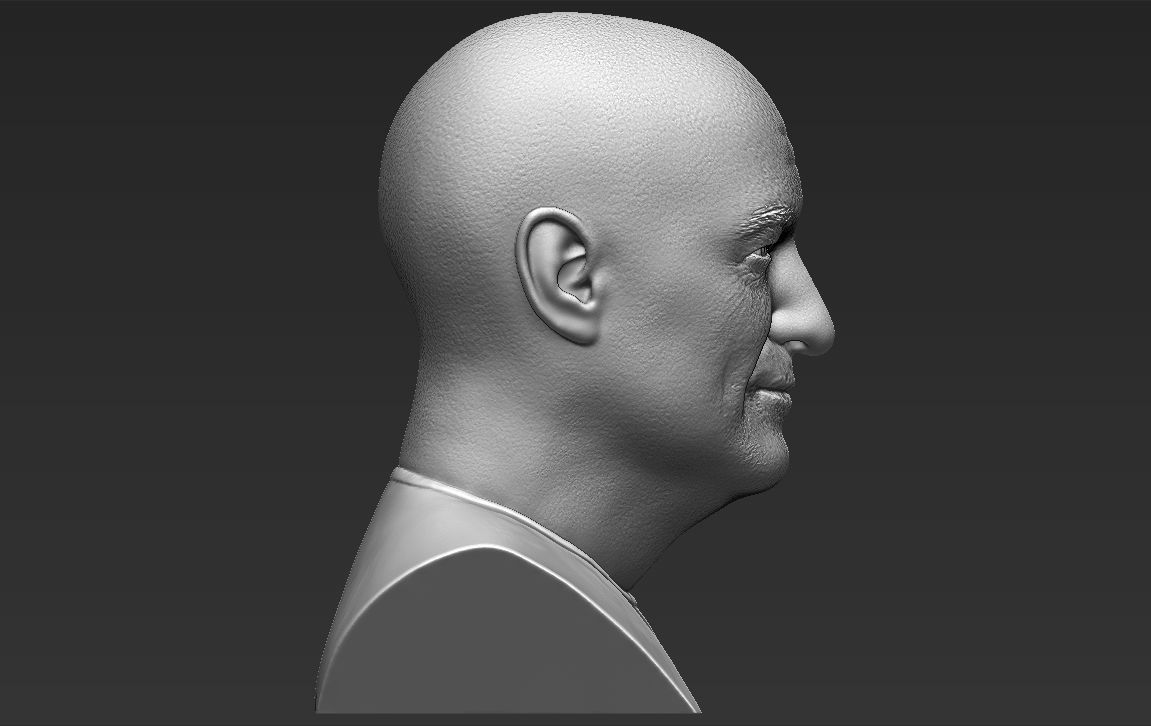 John Locke from Lost bust 3D printing ready stl obj formats 3D print model_13