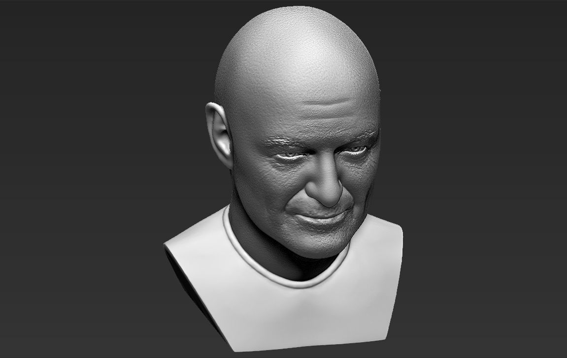 John Locke from Lost bust 3D printing ready stl obj formats 3D print model_17