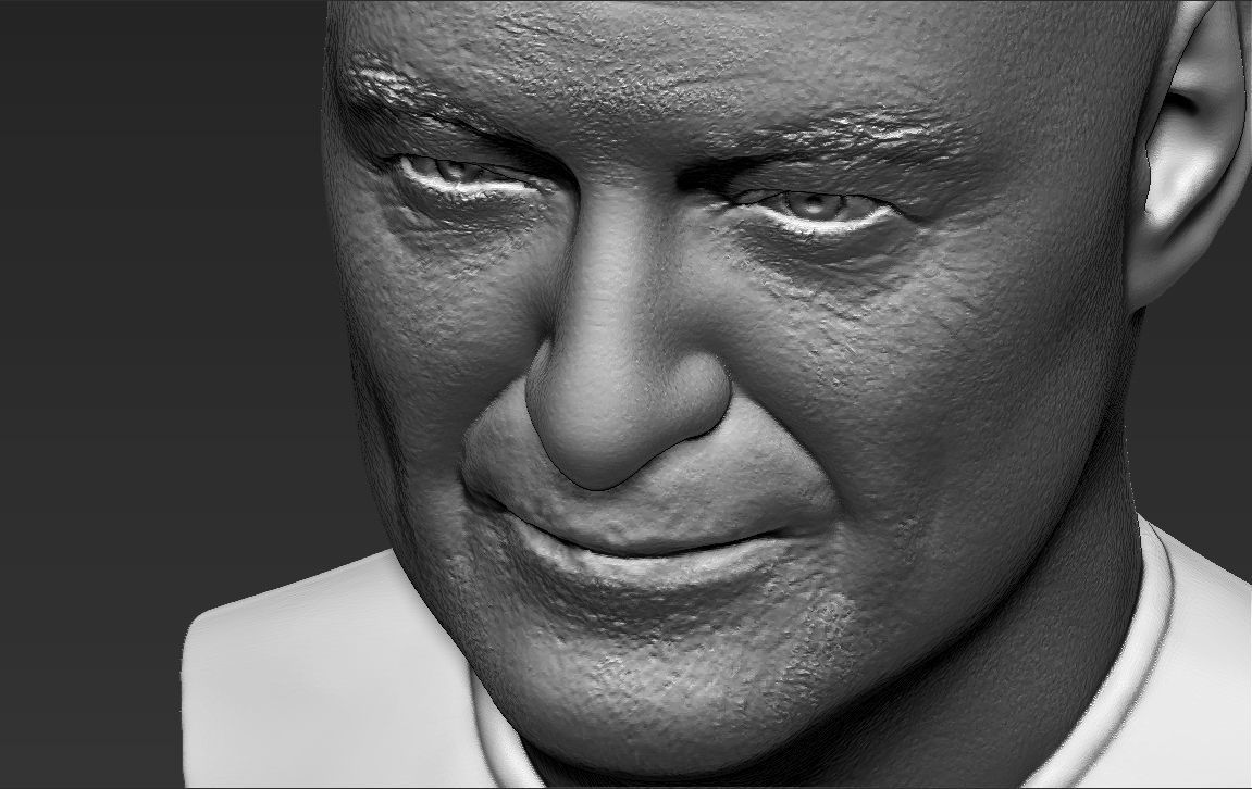 John Locke from Lost bust 3D printing ready stl obj formats 3D print model_22