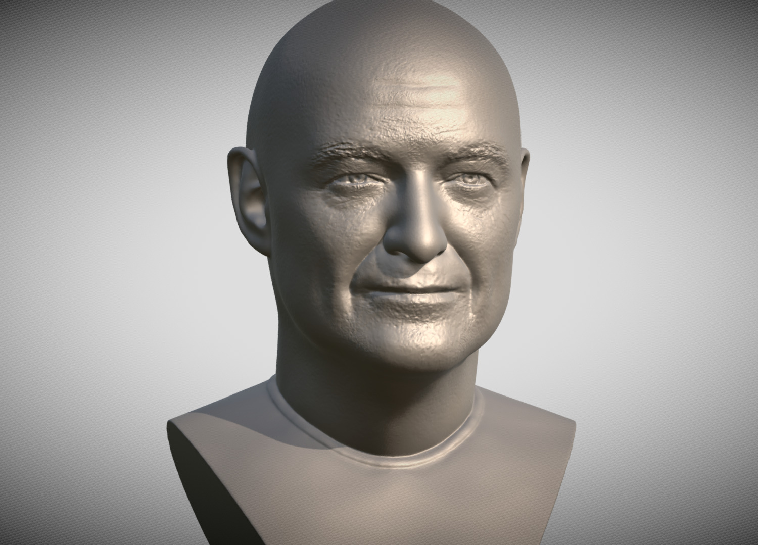 John Locke from Lost bust 3D printing ready stl obj formats 3D print model_4