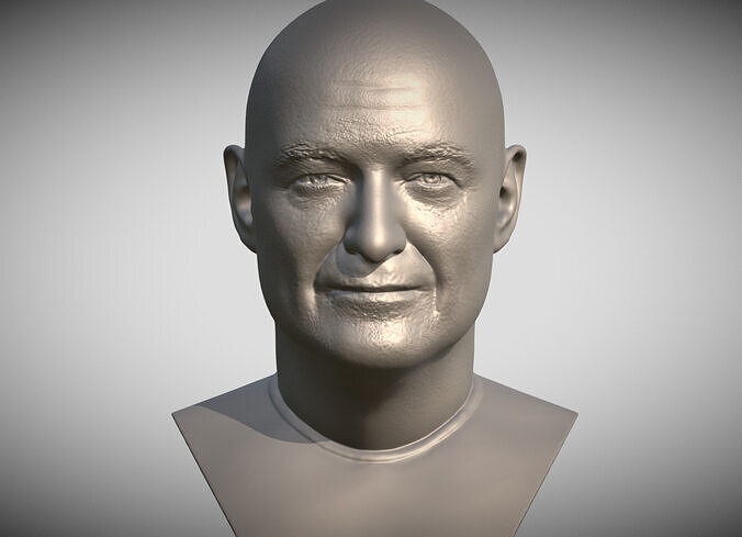 John Locke from Lost bust 3D printing ready stl obj formats 3D print model