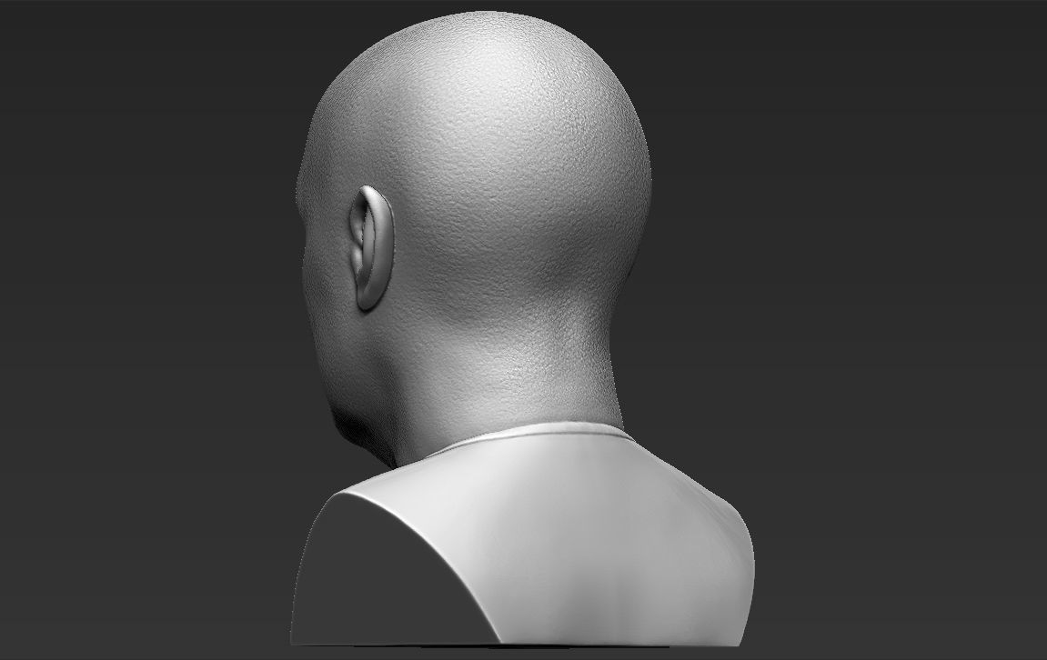 John Locke from Lost bust 3D printing ready stl obj formats 3D print model_10