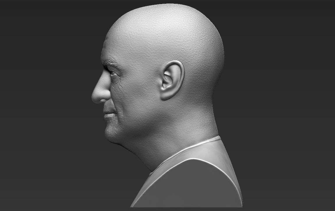 John Locke from Lost bust 3D printing ready stl obj formats 3D print model_9