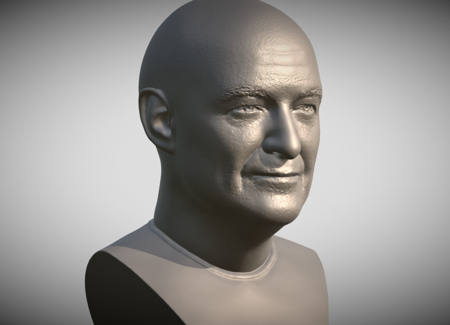 John Locke from Lost bust 3D printing ready stl obj formats 3D print model_2
