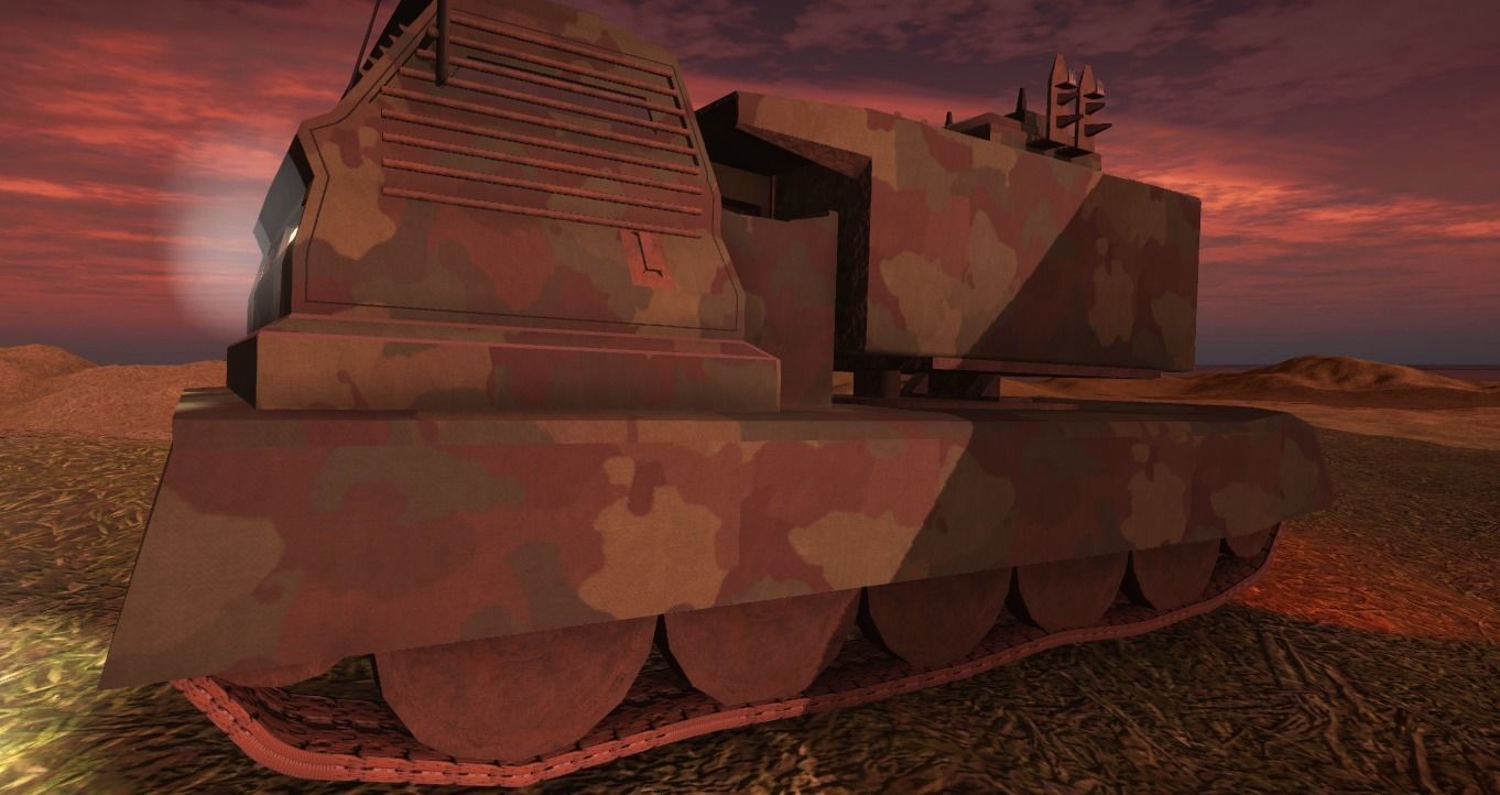 Rocket Artillery Animated and Rendered Game Ready Low-poly 3D model_15