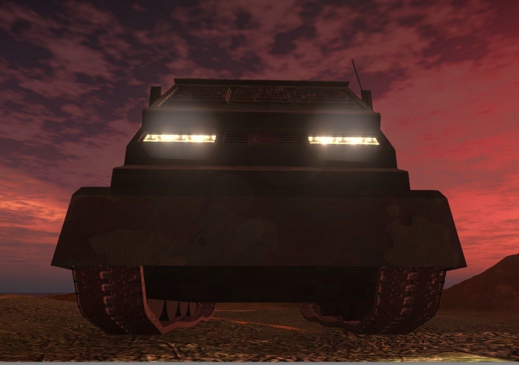 Rocket Artillery Animated and Rendered Game Ready Low-poly 3D model_12