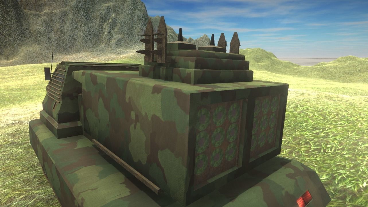 Rocket Artillery Animated and Rendered Game Ready Low-poly 3D model_8