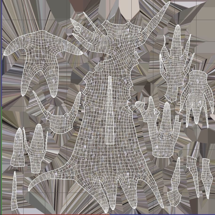 Sagwan tree Low-poly 3D model_9