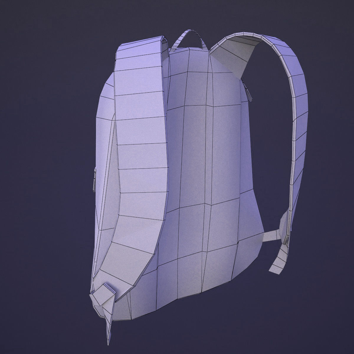 backpack adi Low-poly 3D model_6