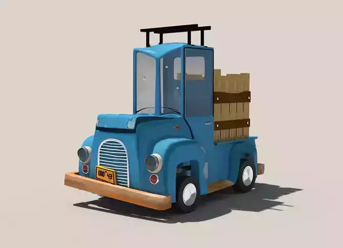 3D stylized car 3D model