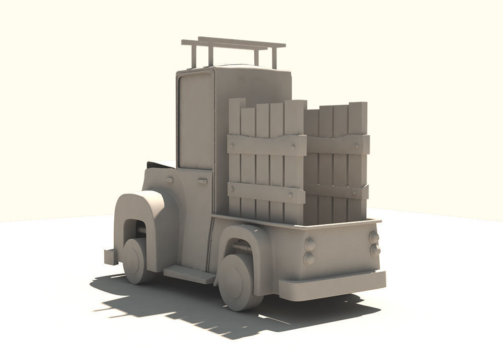 3D stylized car 3D model_3