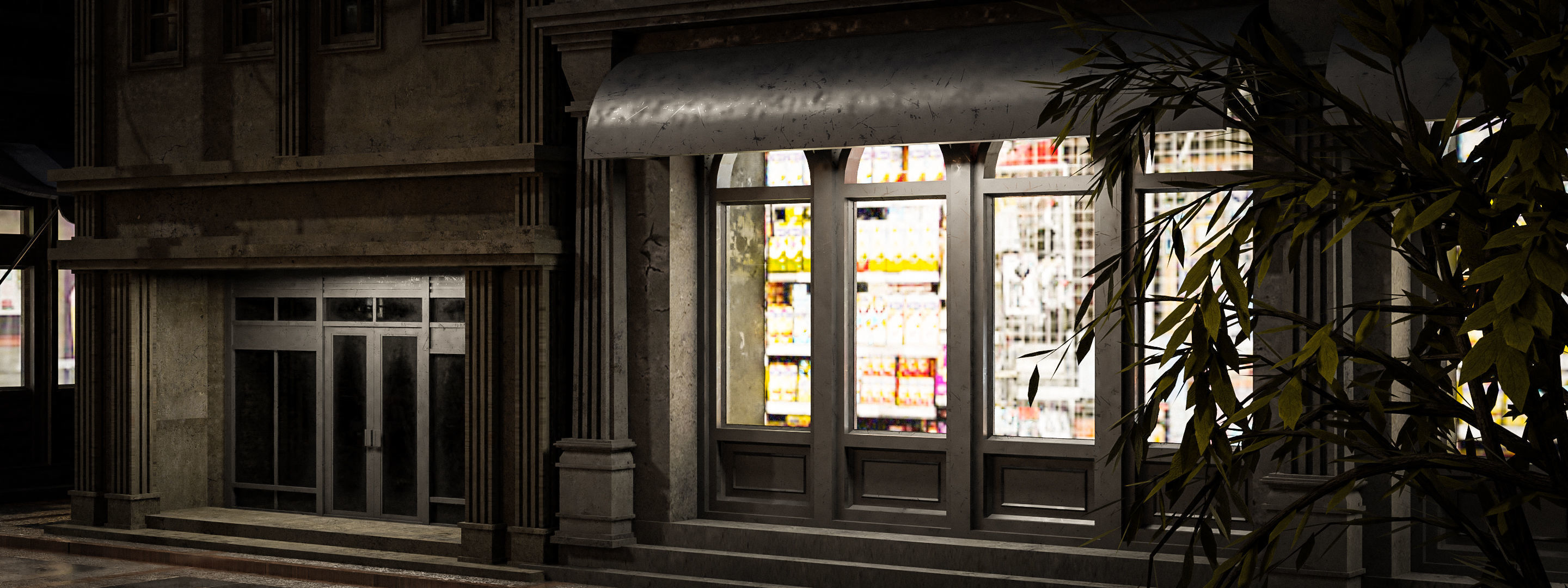 OLD RETRO CLASSICAL BUILDING PACK 3D Model Collection_31