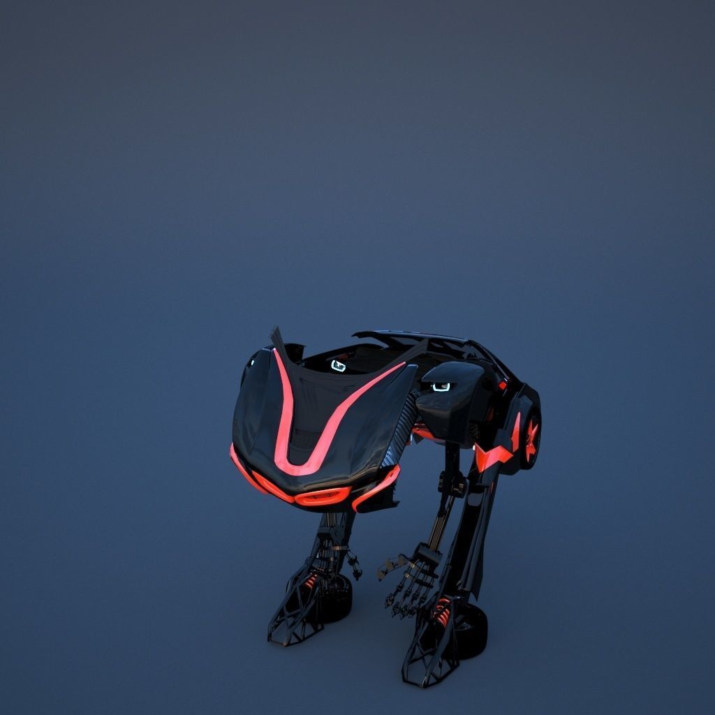 Robot sci-fi 3D model_18