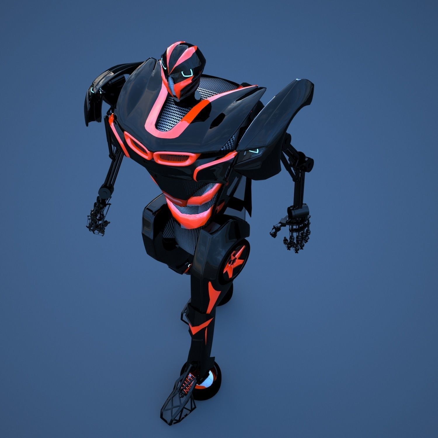 Robot sci-fi 3D model_5