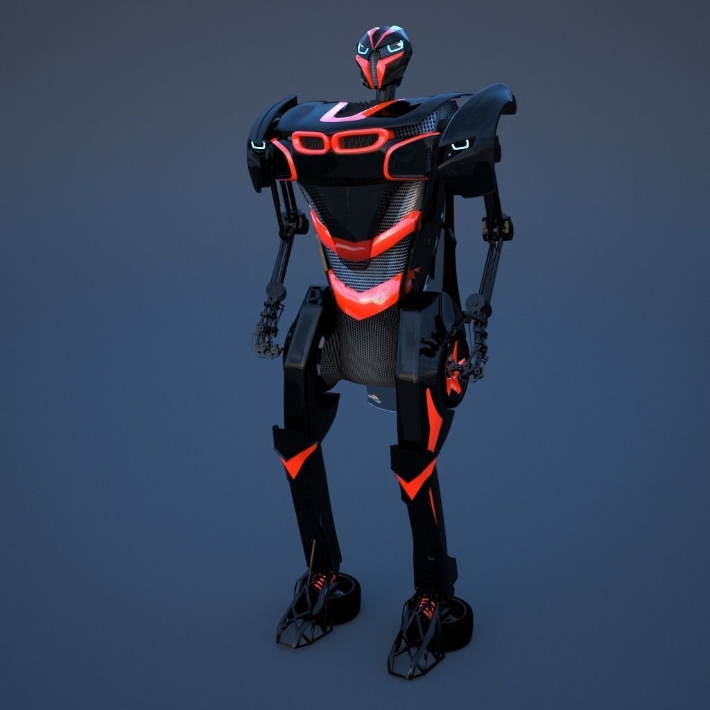 Robot sci-fi 3D model_9