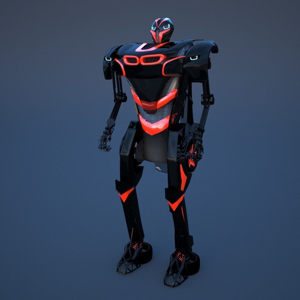 Robot sci-fi 3D model_11