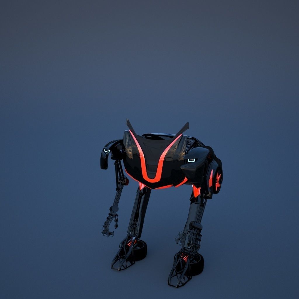 Robot sci-fi 3D model_16