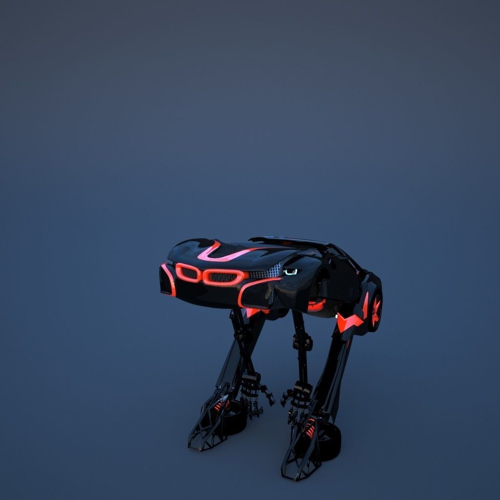 Robot sci-fi 3D model_20
