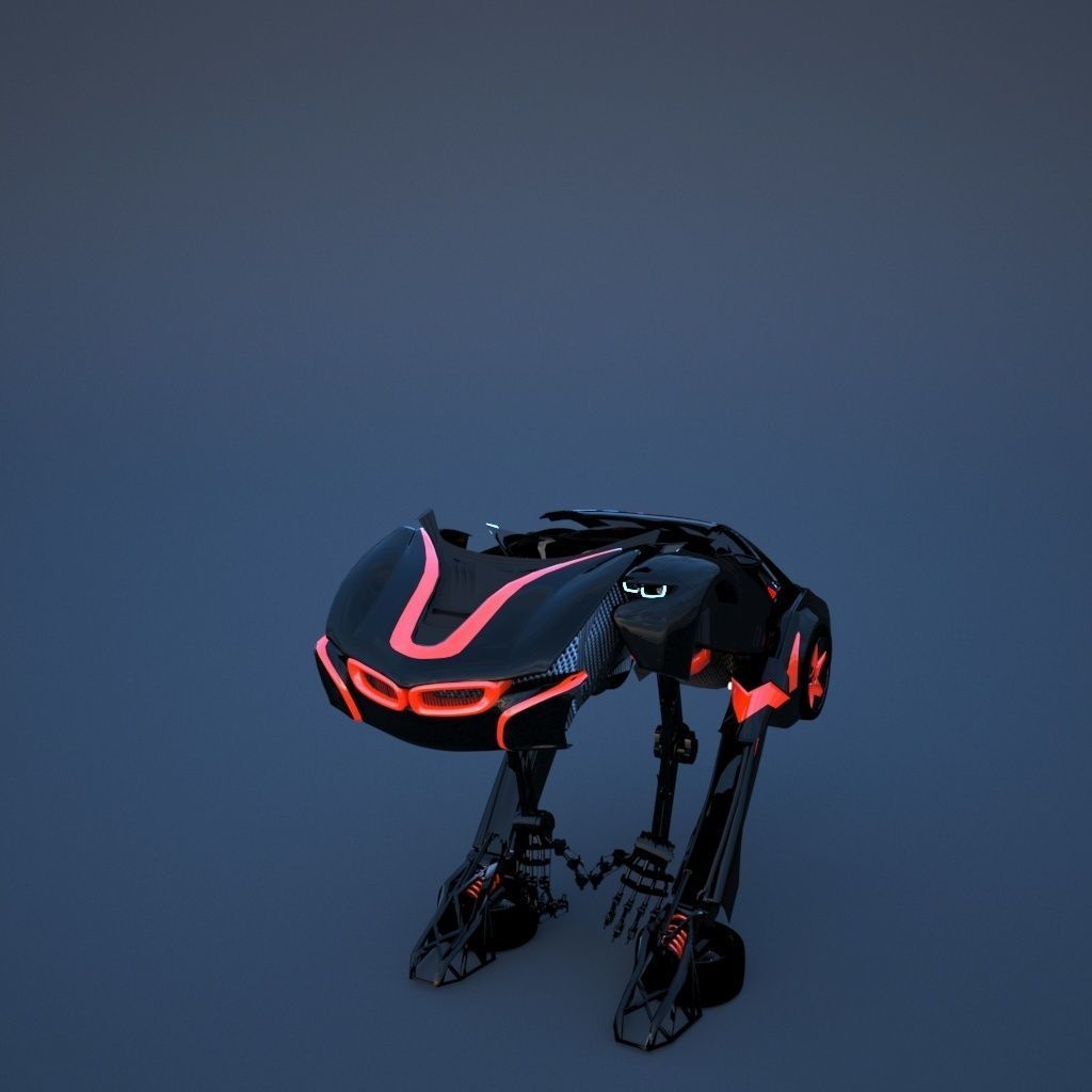 Robot sci-fi 3D model_19