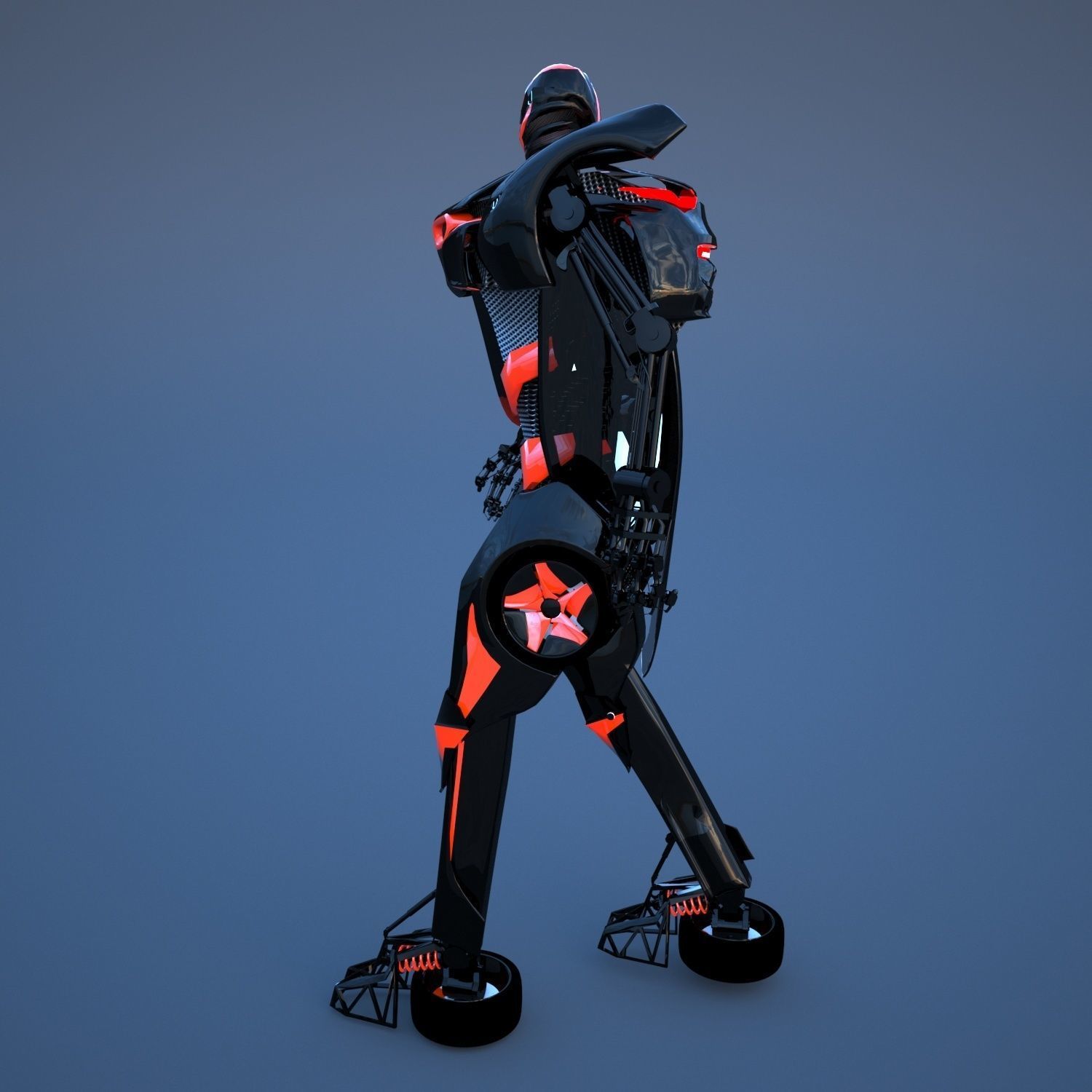Robot sci-fi 3D model_3