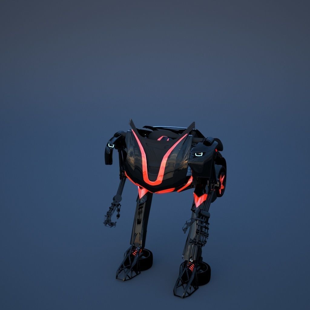 Robot sci-fi 3D model_15