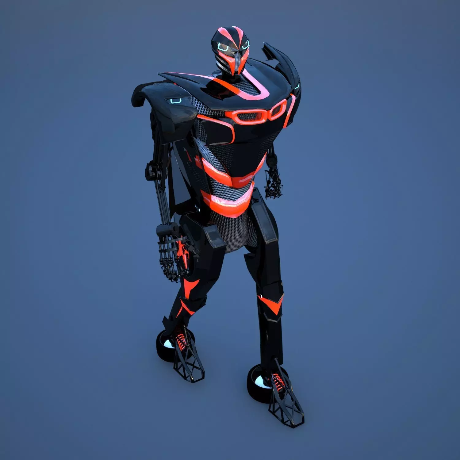 Robot sci-fi 3D model_0