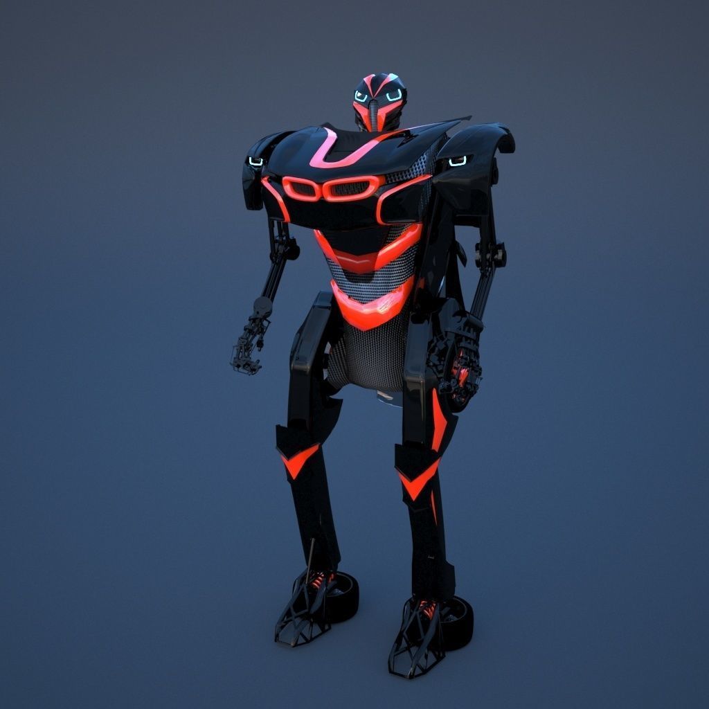 Robot sci-fi 3D model_12