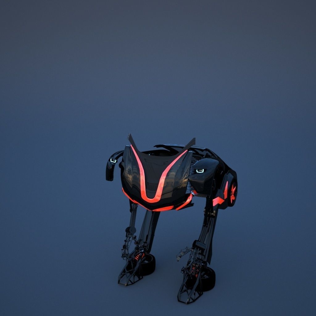 Robot sci-fi 3D model_17