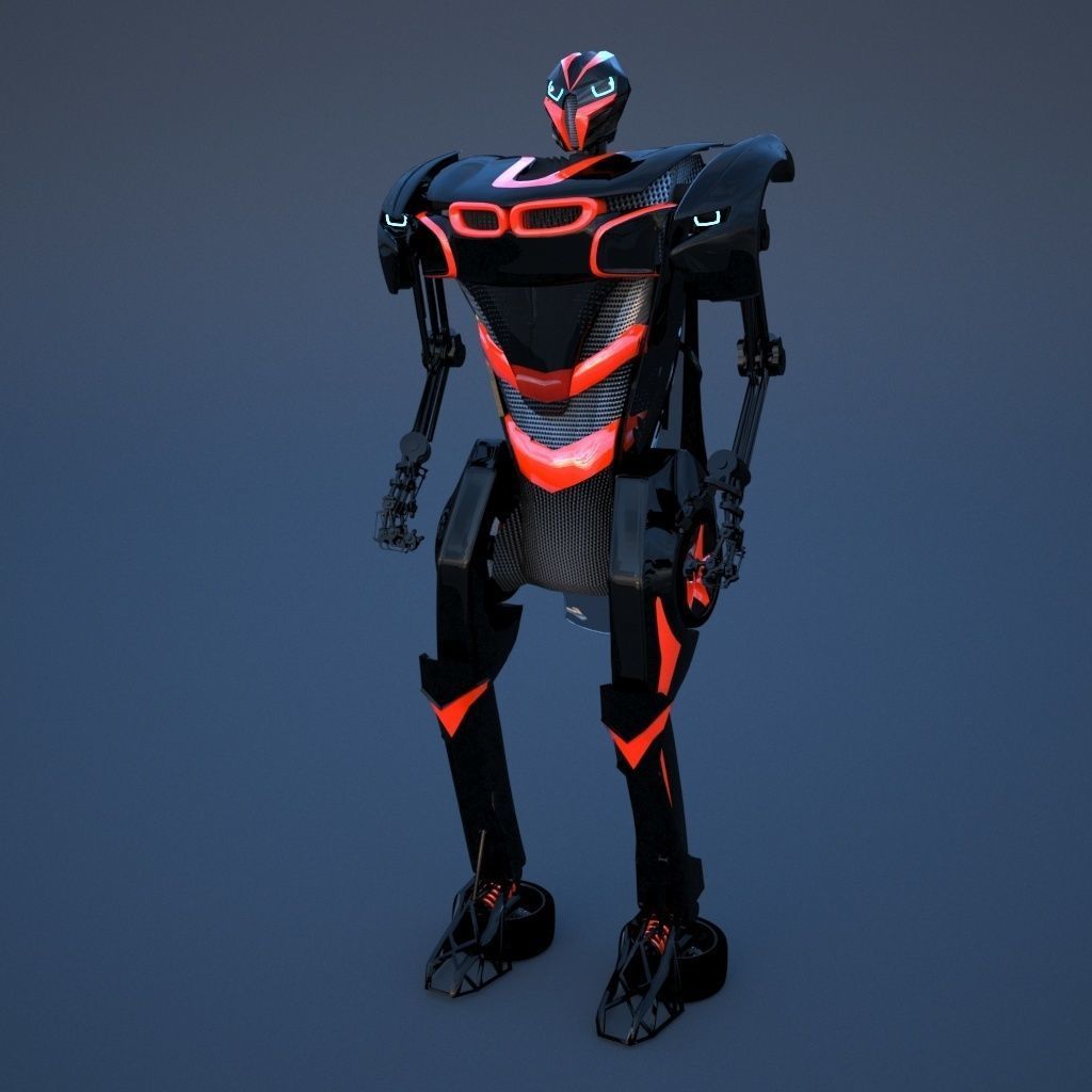 Robot sci-fi 3D model_10