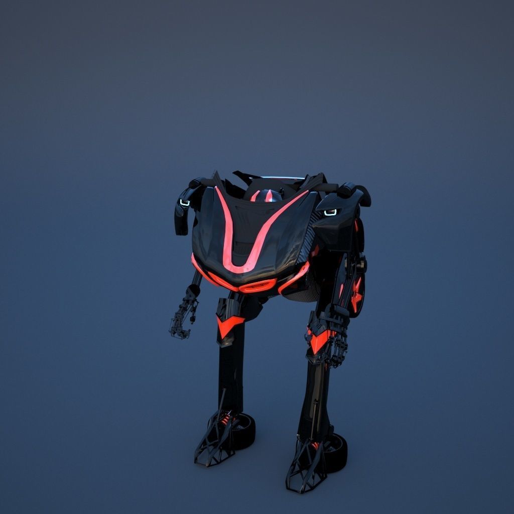 Robot sci-fi 3D model_14