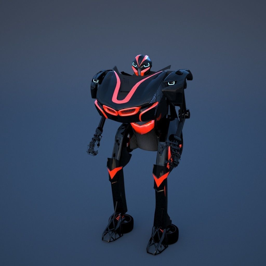 Robot sci-fi 3D model_13