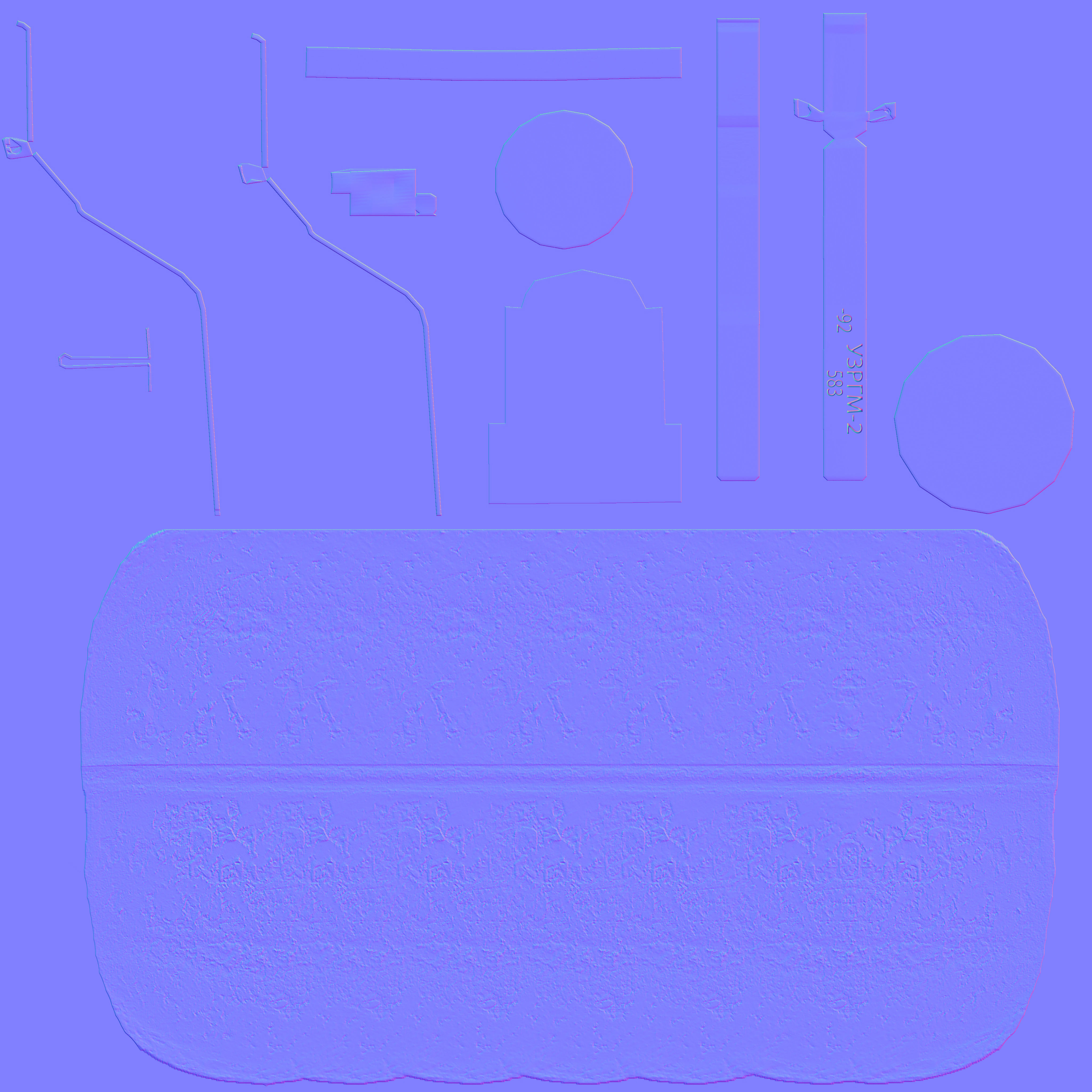 Grenade old Low-poly 3D model_13