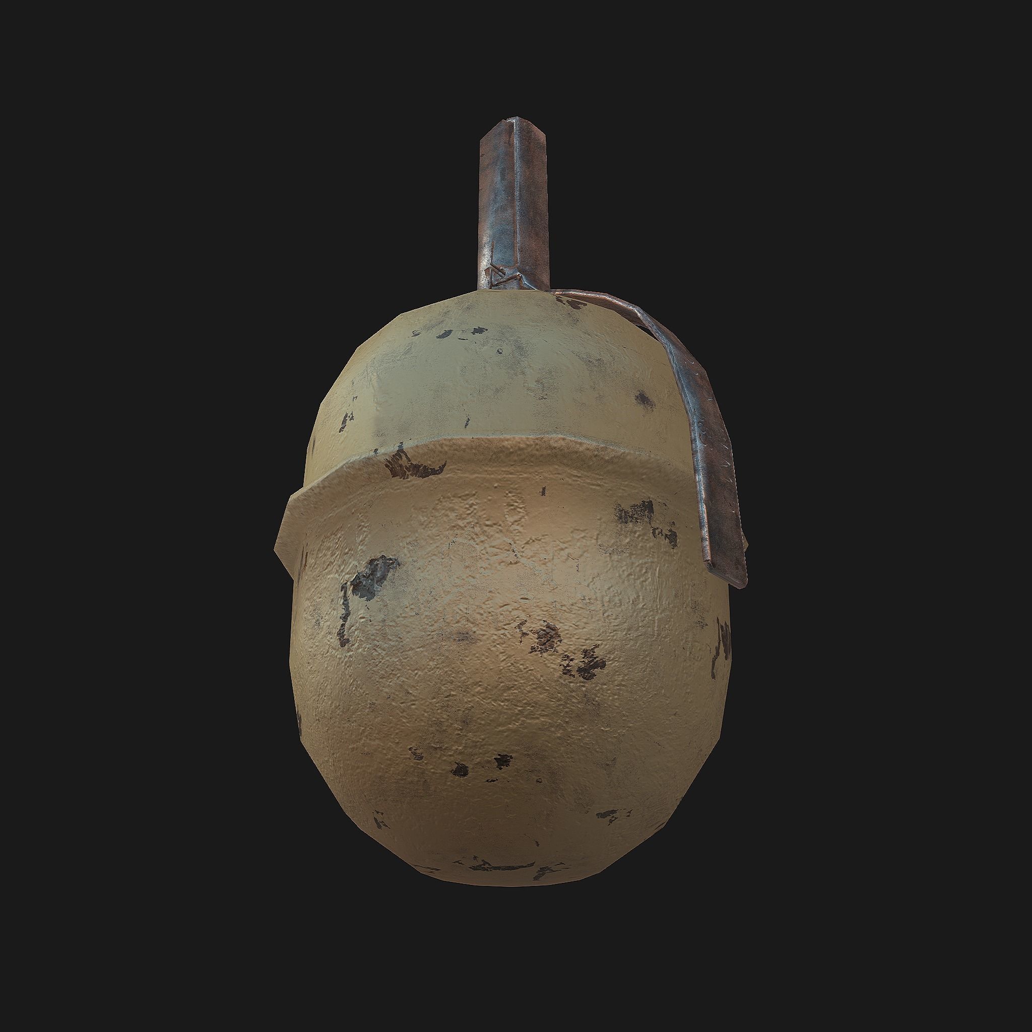 Grenade old Low-poly 3D model_5
